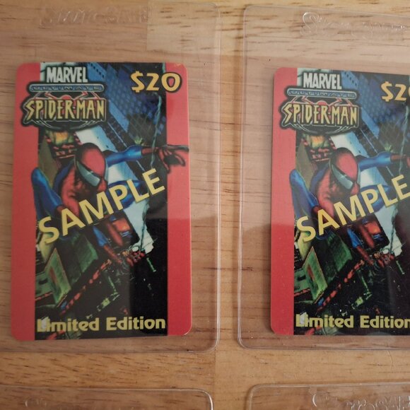 7x Limited Edition $20 Calling Cards Spiderman, 5x Ren &Stimpy,All HIGHER GRADES - Picture 3 of 16